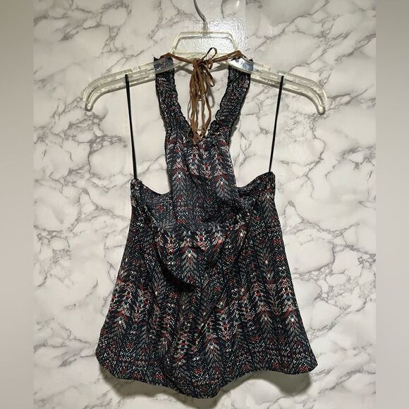 Zara Multi-color print Halter Top - Picture 6 of 6